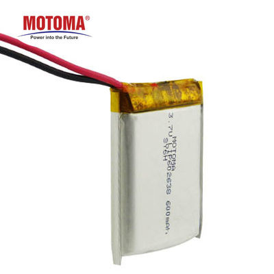 3.7v 600mAh Toy Rechargeable Battery With PCM und Verbindungsstück