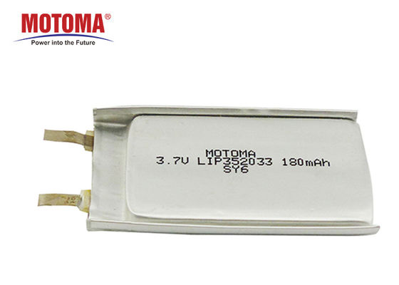 Lithium Ion Rechargeable Battery UN38.3 GPS-Verfolger-3.7V 180mAh genehmigte