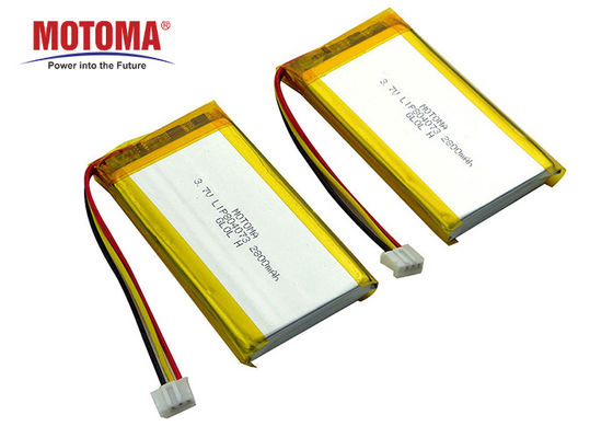 Motoma UL1642 genehmigte Lithium Lipo-Batterie 3,7 V 2800mah für Detektor