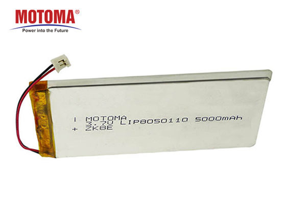 UL Certificate Rechargeable Lithium Ion Battery 3.7V 5000mAh LIP8050110