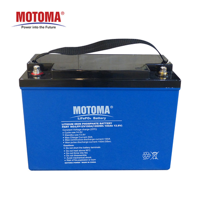 Tiefe Batterie MOTOMA IEC62133 12V 100Ah Zyklus-LifePO4 für Solarspeichersystem